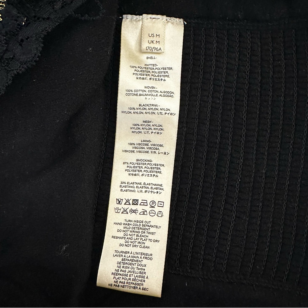 Free People Hold Me Close Embroidered Black Gold Velvet Tank Top Size: Medium - Picture 7 of 10